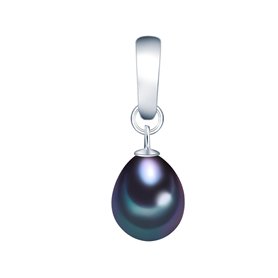 Valero Pearls Pendentif pour Femme en 925/- Argent sterling Perle de culture d'eau douce env. 8,0-9,0 mm Valero Pearls Pendentif pour Femme en 925/- Argent sterling Perle de culture d'eau douce env. 8