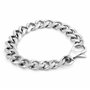 Akitsune Militium Bracelet Chane | Chane Blinde maillons Femme Homme Bracelet mtal - Argent 20cm