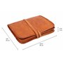 Gusti Cuir nature - Housse ordinateur portable Chuck Pochette Notebook 10,1" Porte-documents vintage unisexe en cuir de chèvre M
