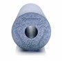 BODYMATE Rouleau de Massage fascias Standard L45cm Ø15cm dureté Moyenne + E-Book Gratuit - Gris/Bleu
