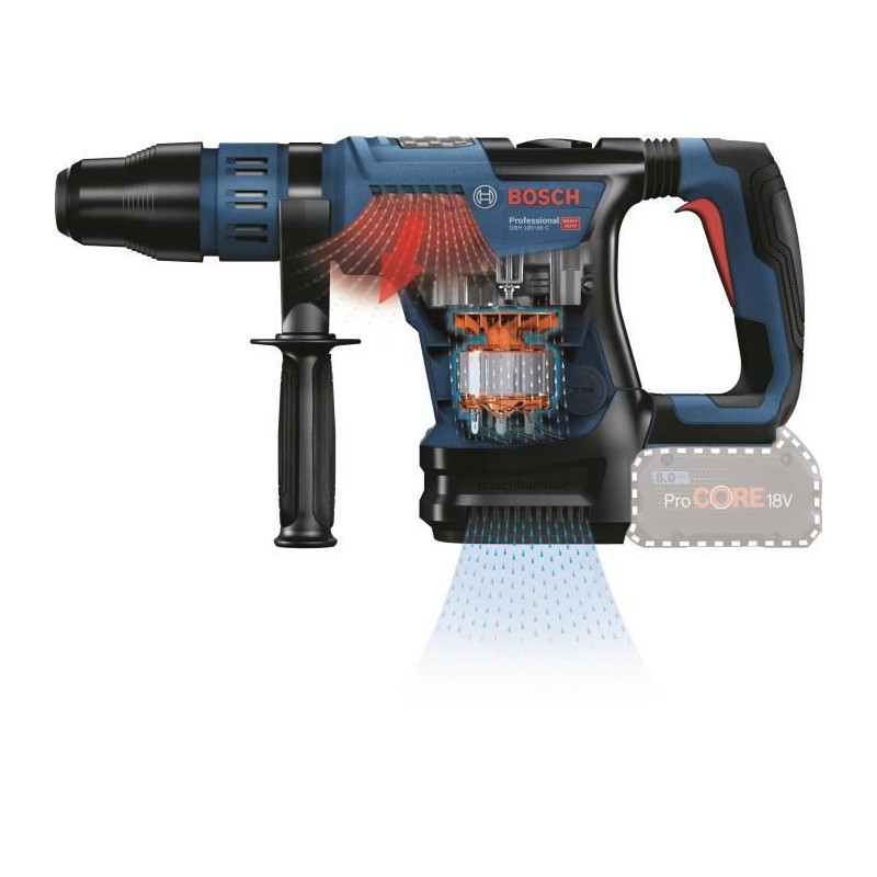 Image secondaire de Bosch GBH 18V-36 C Professional 500 tr/min SDS Max 5,1 kg Noir, Bleu