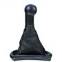 L&P A0254-5 Soufflet Levier de Vitesse Pommeau de Vitesse 12mm compatible avec VW Golf 1 2 3 Polo 3 6N Boite 5 Plug & Play Noir