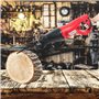 Arebos Scie Sabre Scie a Bois électrique | 750 W | Noir | Rouge | 130 mm | en Bois et en Métal | Patin de Guidage Réglable