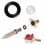 Snapworld-Kaffee Kit d'entretien avec joint + boule compatible avec Ulka EX5 EP5 EP5GW Hf Pompe compatible avec Saeco Miele Bosc