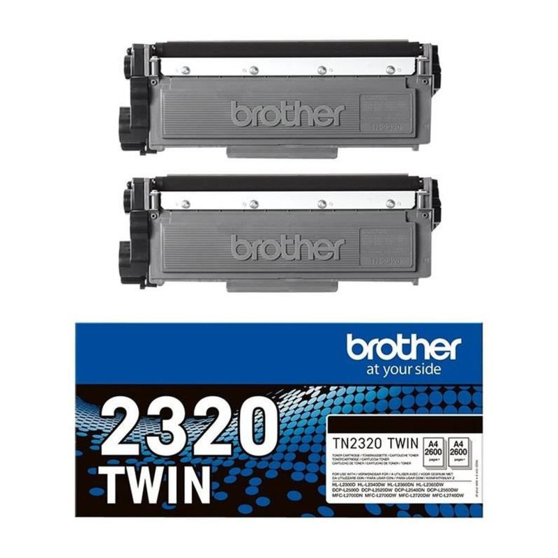 Image secondaire de Brother TN-2320TWIN Cartouche de toner 1 pièce(s) Original Noir