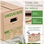 Smiley Pack - Lot de 20 Cartons de Déménagement Robustes - Extra Larges et Réutilisables - Charge Maximale : 40 kg - Avec Boîte