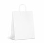 Inoverse 50 Sacs en Papier Kraft avec Poignées – 45 x 17 x 48 cm – Blanc Sacs Cadeaux Recyclables