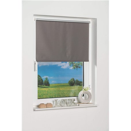 K-Home Store Enrouleur occultant Thermique sans perçage Gris l 30 x H 150 cm