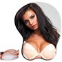 Insider Tapis de souris avec seins en silicone - Avec repose-main - Antidérapant - Sexy - Repose-poignet 3D - Pour bureau