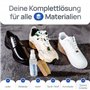 PRAXS® Kit de nettoyage pour baskets - Nettoyant pour chaussures et baskets pour daim, nubuck, daim et tissu - Cirage avec bross