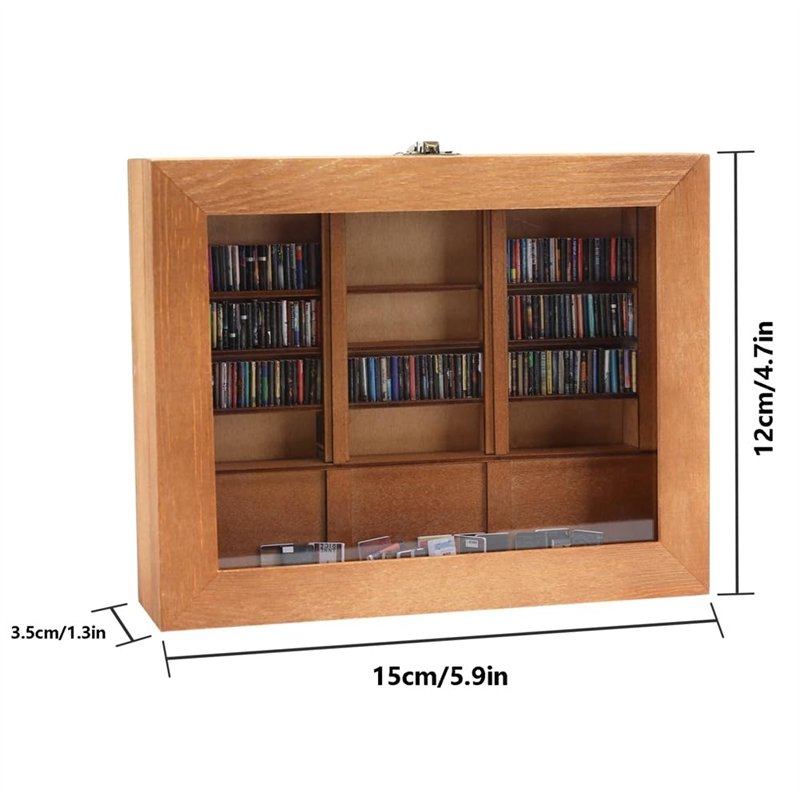 Lot de 2 boîtes de rangement vintage en bois pour bijoux - Imitation livres