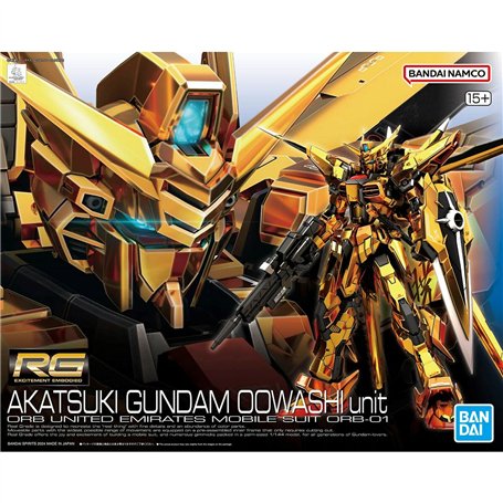 Figure à Collectionner Bandai RG 1/144 AKATSUKI GUNDAM OOWASHI unit Plastique Animation et manga