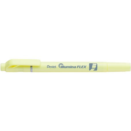 Pentel - Marcador fluorescente de doble punta en color amarillo pastel