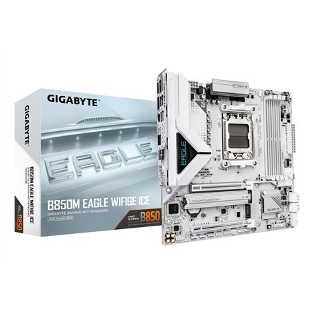 GIGABYTE B850M Eagle WIFI6E Ice Carte Mère – Processeurs AMD Ryzen série 9000