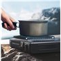Réchaud à gaz d'extérieur RHP cuisinière de camping I cuisinière à gaz avec 8 cartouches de gaz à baïonnette - avec étui pratiqu