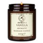 Bougie de Massage Vanille 100g - Bougie de Cire de Soja - Bougie aux Huiles de Noix de Coco et d'Amande - Oléorésine de Vanille