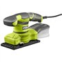 RYOBI Ponceuse vibrante 1/3 de feuille - 200 W - Systeme d'aspiration - Collecteur plastique + 3 abrasifs