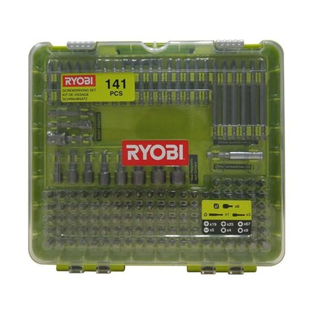 Ryobi RAKD141 Kit 141 Bits 1/4" Hexagonal embouts douilles Perceuse visseuse
