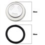 2 Ensembles 18mm Joint de Verre de Vue Remplacement pour Moto Frein Avant Arrière Embrayage Maître-Cylindre Réservoir Miroir de 
