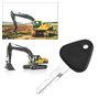 10pcs Clés de contacteur d'allumage 777 Remplacement Compatible avec Volvo Compatible avec Samsung Construction Machines Clés 7x