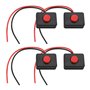 OTOTEC Lot de 4 boîtiers pour interrupteur à bouton-poussoir 35 x 25 x 14 mm 2 A/36 V Convient pour une application de circuit e