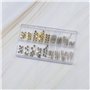 EMSea 162pcs Kit de Réparation de Montre avec Boîte de Rangement 3.5mm / 4.0mm /4.5mm /5.0mm /7.5mm pour Horlogers Réparateur de