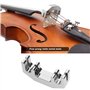 EMSea Sourdine pour Violon Silencieux pour Violon Silent Practice Silencieux Argent Silencieux à Quatre Griffes en Métal Réducte