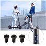 YINETTECH 10pcs Scooter Électrique M5 Guidon Vis Hexagonales avec Clé Accessoires Planche à roulettes Compatible pour Xiao-mi M3