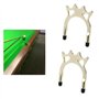 YINETTECH 4pcs Queue de Billard avec Tête de Pont Support Rétractable Queue de Billard Amovible Bâton Forme Différente Accessoir