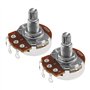 YINETTECH Lot de 2 mini potentiomètres métriques 18 mm A500 K pour guitare électrique