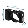 YINETTECH Coque de Protection en Silicone Anti-Rayures pour Appareil Photo numérique Sony Alpha A6000 ILCE-6000 Noir 12 x 7 x 2,