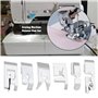 YINETTECH Lot de 12pcs Pieds Presseurs Universels pour Machine ¨¤ Coudre Brother Compatible avec Janome Compatible avec Singer C