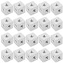 YINETTECH Lot de 20 Connecteurs Cubiques M3 en Aluminium Bloc de Fixation Carré Hexagonal pour Feuille Acrylique Fixe Matériel d