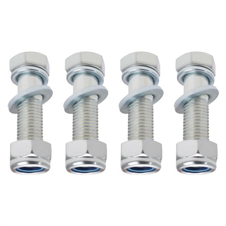 YINETTECH Lot de 4 Boulons Barre Remorquage M16 X 60 Mm avec écrou Rondelle à Ressort Rondelle Plate à Utiliser avec Boulons Cro
