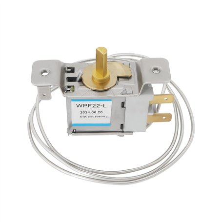 YINETTECH 1x Thermostat de Réfrigérateur Congélateur Contrôleur de Température Froide 220V-250V Bornes à 2 Broches Thermostat de