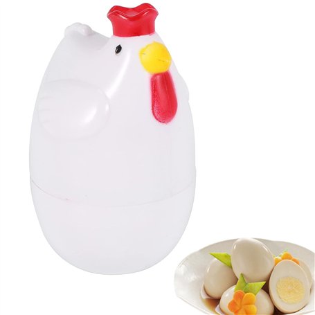 Gokelomg - 1 cuiseur à vapeur pour micro-ondes - Accessoire de cuisine en Polypropylène + Alliage d'aluminium Blanc - Contient 1