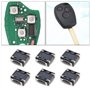 VGOL 10pcs Boutons de Porte-clés à Distance Remplacement Compatible avec Renault Clio Kangoo Megane Modus Twingo Traffic Master