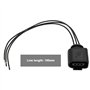 VGOL Lot de 2 connecteurs de capteur de niveau d'huile à 3 broches (mâle et femelle) compatibles avec Audi 1J0973703 8K0973703 3