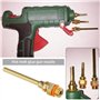 VGOL 3pcs Buses de Pistolet à Colle Chaude 3 Tailles 70mm Buse de Pistolet à Colle en Cuivre avec Kit d'Assortiment de Clés pour