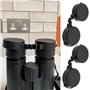 VGOL 2 Pièces 41-42mm Couvercle d'oculaire Caoutchouc Couvercle Protection Contre Pluie Jumelles Lentille Oculaire Accessoires d