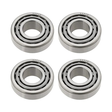 VGOL Lot de 4 roulements à rouleaux coniques LM11749/LM11710 - Roulements intérieurs et extérieurs en acier scellés - 40 x 17 x