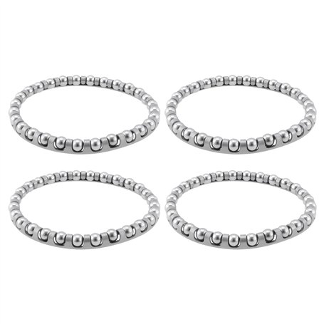 VGOL Lot de 4 Cages à Roulement à Billes de 5/32 Pouces pour Vélo Diamètre Extérieur de 50 Mm Adaptées Aux Casques Surdimensionn