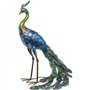 Erpmlyo 1 PCS Métallique Paon Statue Jardin Extérieur