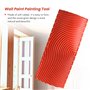 Oewnvmd Lot de 4 outils de peinture murale en caoutchouc pour peinture murale, décoration et bricolage