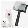 berjalan 1 Brosse à Lisser Ferme pour Chiens - Brosse à Lisser Extra Longue pour Chien de Grande Taille, Brosse MéTallique et Dé