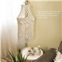 Roundsky Macramé Abat-Jour Suspendu Pendentif Lumière Couverture Moderne Bureau Chambre Salon Pépinière Dortoir Bohème Décor à
