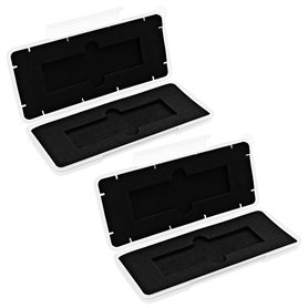 Wiedfedy Boîte à mouchoirs de cuisine pour serviettes en papier - Distributeur de mouchoirs mural pour lingettes - Blanc