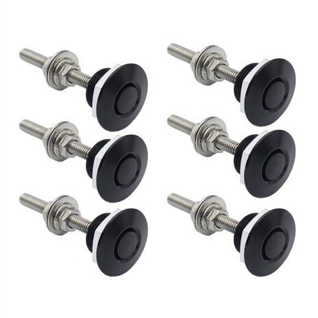 Tagtight Lot de 6 Aluminium Vehicle Hood Pins-Quick Release Lock Loquet Bumper