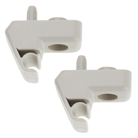eMagTech Lot de 2 Clips de Fixation pour Pare-Soleil de Voiture compatibles avec Ka Remplace 1570627 - Beige
