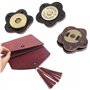 eMagTech 8pcs Boutons Pression Magnétiques Sac à Main Boucle Magnétique Fermoir de Sac à Main Magnétique Portefeuilles en Cuir P